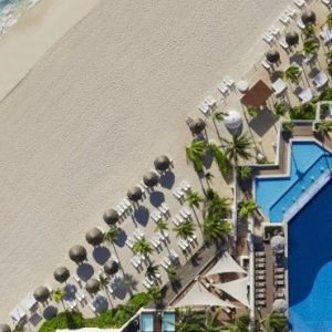 Aerial View Now Emerald Cancun Mexico Honeymoons