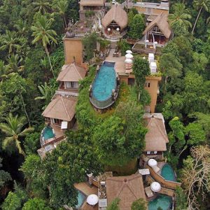 Bali Honeymoon Packages The Kayon Resort By Pramana Aerial View