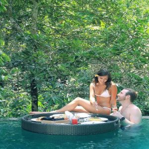 Bali Honeymoon Packages The Kayon Resort By Pramana Floating Breakfast In Pool