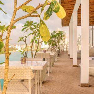 Dining Area By The Pool Jetwing Colombo Seven Sri Lanka Honeymoons