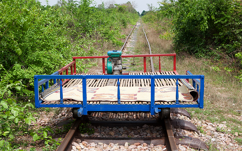 Bamboo Train In Battambang