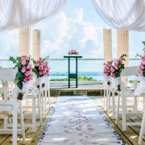 Wedding Setup2 Now Emerald Cancun Mexico Honeymoons