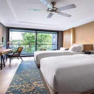 2 Double Beds Classic Hotel Indigo Bali Seminyak Beach Bali Honeymoons