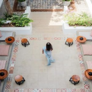 Aerial View Of Garden Courtyard The Fort Bazaar, Galle Sri Lanka Honeymoons