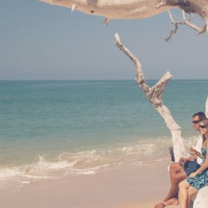 Couple On Beach Azura Benguerra Island Mozambique Honeymoons