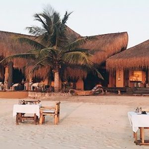Dining On The Beach Azura Benguerra Island Mozambique Honeymoons