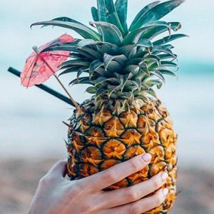 Pineapple Cocktail Outrigger Waikiki Beach Resort Hawaii Honeymoons