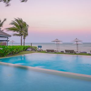 Pool At Sunset Devasom Hua Hin Resort Thailand Honeymoons