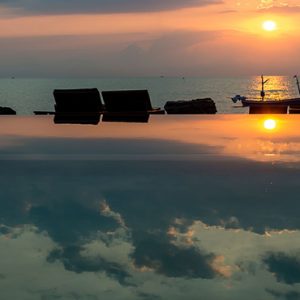 Pool At Sunset2 Devasom Hua Hin Resort Thailand Honeymoons