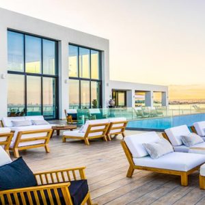 Relaxing Deck Area Abaton Island Resort & Spa Greece Honeymoons