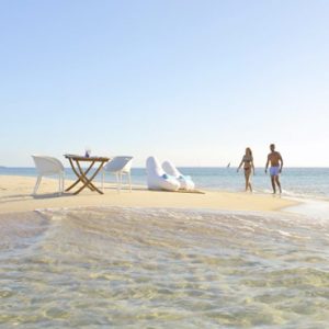 Sandbank Picnic Azura Benguerra Island Mozambique Honeymoons