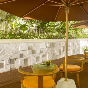 Terrace Area De Vins Sky Hotel Seminyak Bali Honeymoons