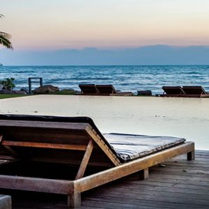 Sun Loungers By Pool Devasom Hua Hin Resort Thailand Honeymoons