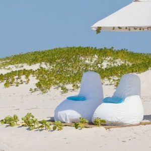 Sun Loungers On Beach Azura Benguerra Island Mozambique Honeymoons