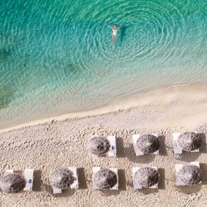 Aerial View At Beach Grecotel Mykonos Blu Hotel Greece Honeymoons