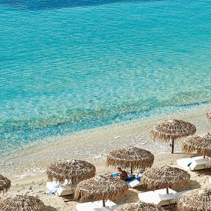 Beach Grecotel Mykonos Blu Hotel Greece Honeymoons