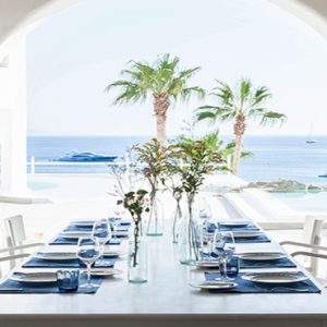 Special Dining Grecotel Mykonos Blu Hotel Greece Honeymoons