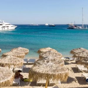 Yachts And Beach View Grecotel Mykonos Blu Hotel Greece Honeymoons