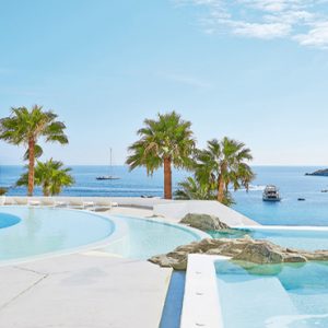 Aegean Views From Infinity Pool Grecotel Mykonos Blu Hotel Greece Honeymoons