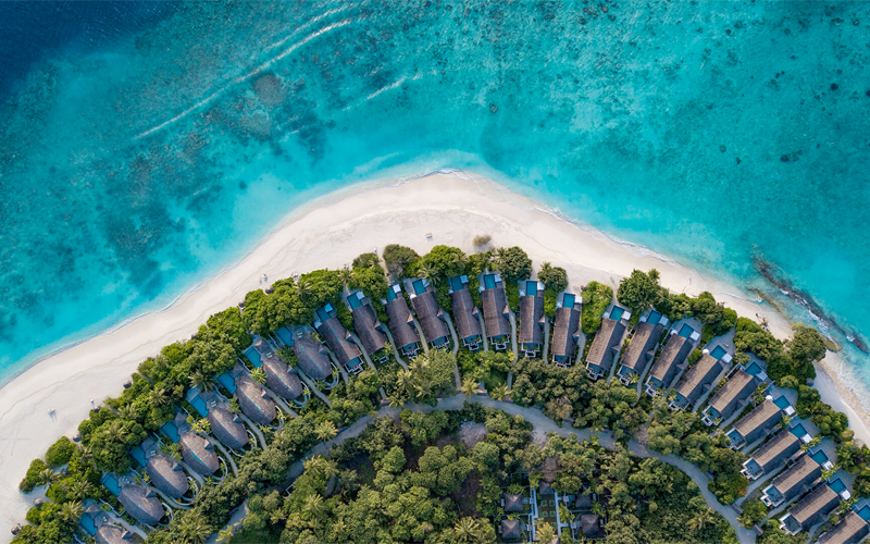 Aerial View Of Furaveri 10 Maldives Resorts With Virtual Tours