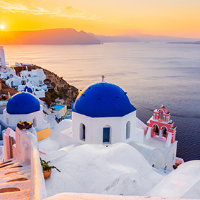 Sunset In Santorini Honeymoon Cruises