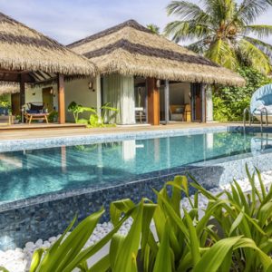 Beach Pool Villa Exterior Pool1 Pullman Maldives Maamutaa Resort Maldives Honeymoon