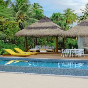 Beach Pool Villa Pool Pullman Maldives Maamutaa Resort Maldives Honeymoon