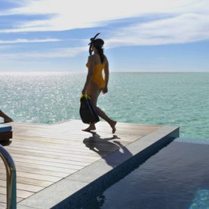 Couples Snorkelling Pullman Maldives Maamutaa Resort Maldives Honeymoon