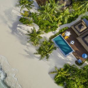 Family Beach Pool Villa Aerial View Pullman Maldives Maamutaa Resort Maldives Honeymoon