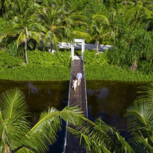 Natural Lake Bridge Pullman Maldives Maamutaa Resort Maldives Honeymoon