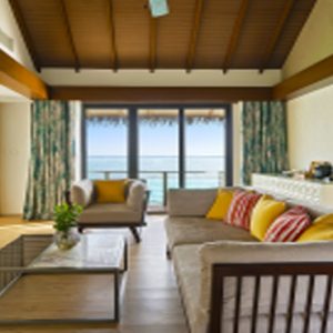 The Aqua Villas Living Area Pullman Maldives Maamutaa Resort Maldives Honeymoon