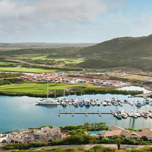 Caribbean Honeymoon Packages Sandals Royal Curacao Aerial View Of Marina